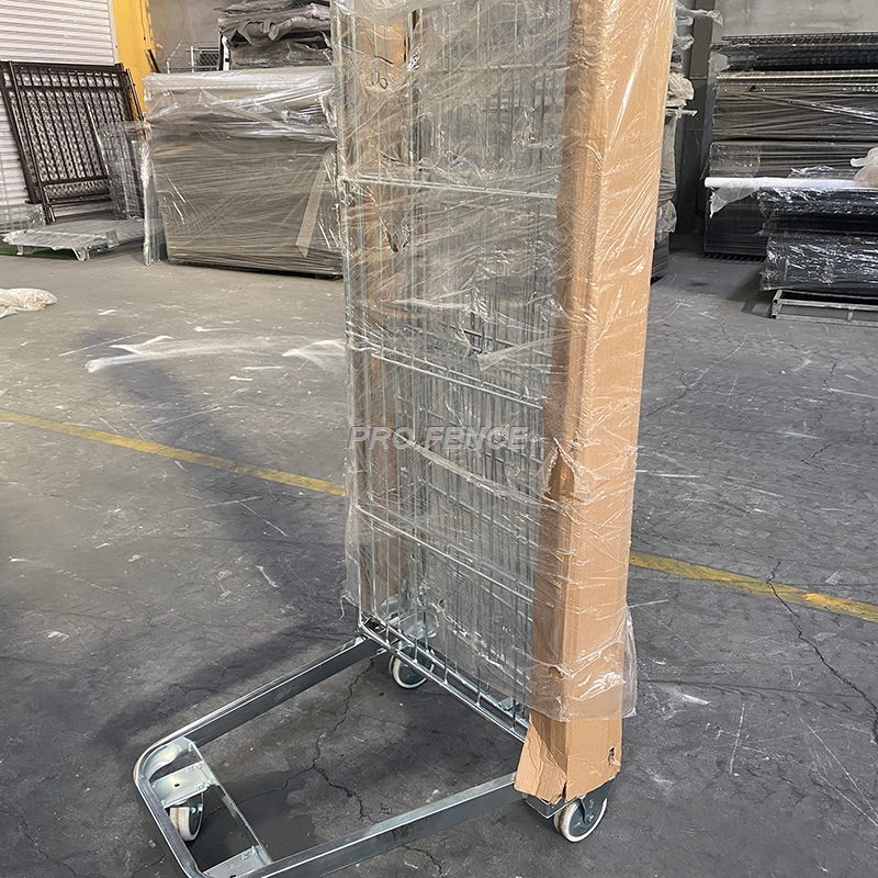 A Frame Metal Security Logistics Wire Mesh Roll Cage (2)