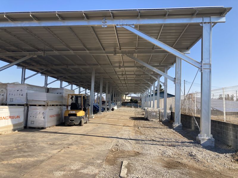 Carport solar mounting.Japan