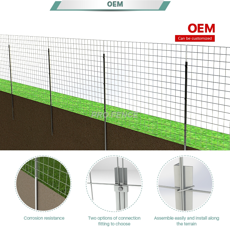 Galvanized welded wire fence