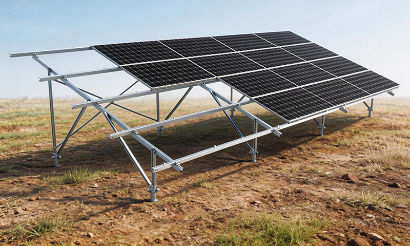 Ground Solar Mounting Structure