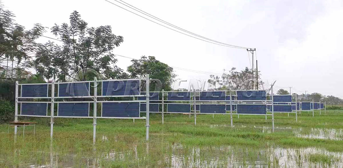 Vertical Bifacial Solar Mounting System Solution