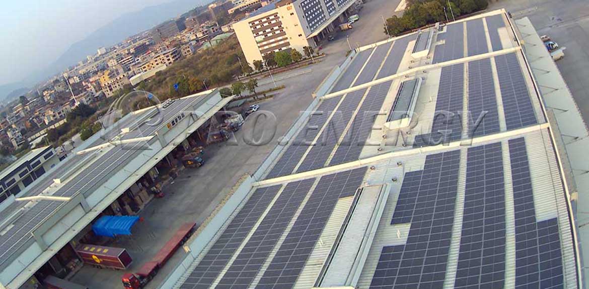 3.4MWp Solar Mounting System Solution for Corrugated Steel Roof