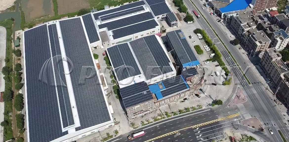 4MWp BIPV Roof Solar Mounting System Solution