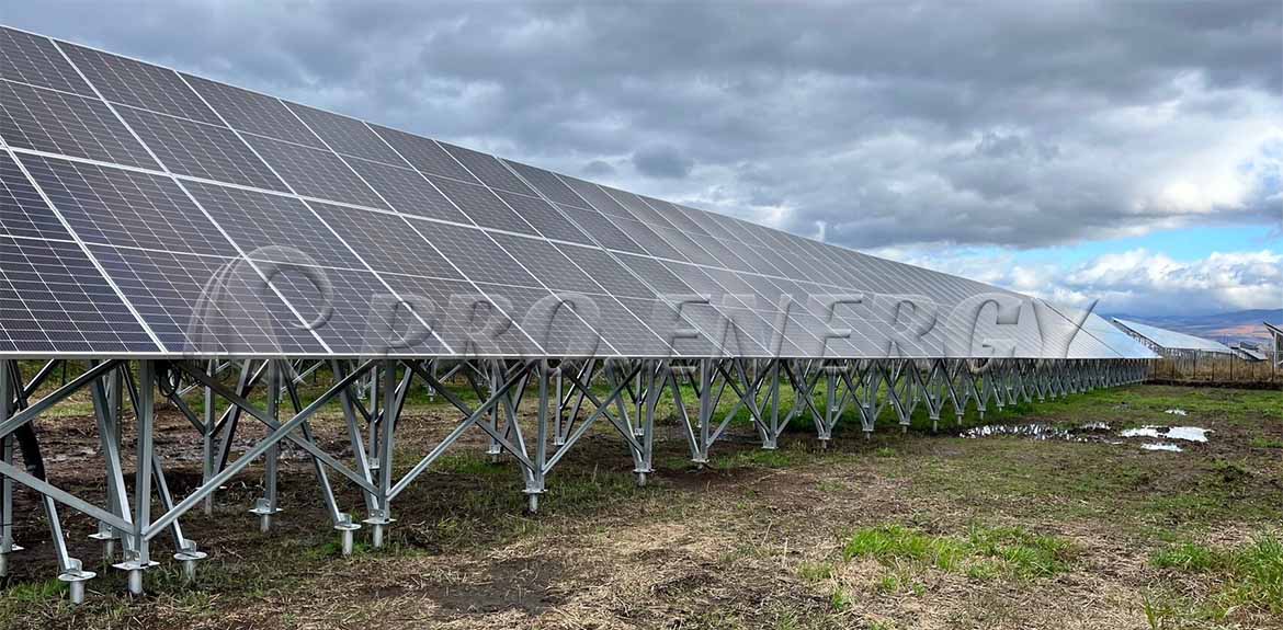 1.3MW C-Channel Steel Ground Solar Mounting System Solution