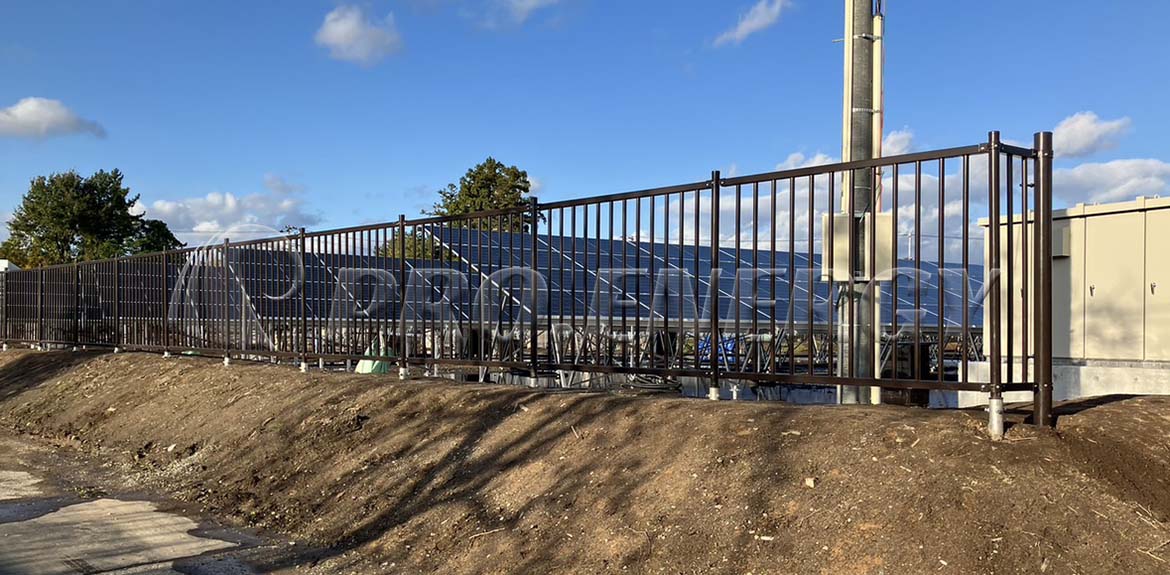 Snow-Resistant Grille Fence – Power Plant Perimeter Protection Solution