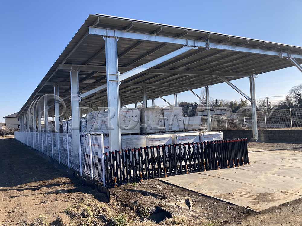 Large‑scale solar carport project,