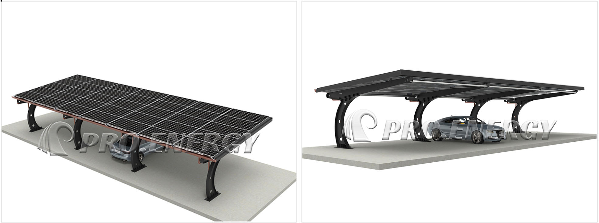 Aesthetic C‑type waterproof solar carport visual Aesthetic C‑type waterproof solar carport visual