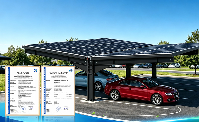 PROFENCE.ENERGY Passed CE Certification (EN 1090), and the Carport Series Products Opened a New Chapter in the European Market
