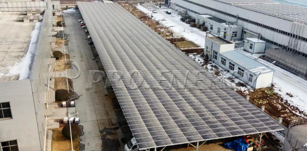 660kWp Waterproof Solar Carport Mounting System