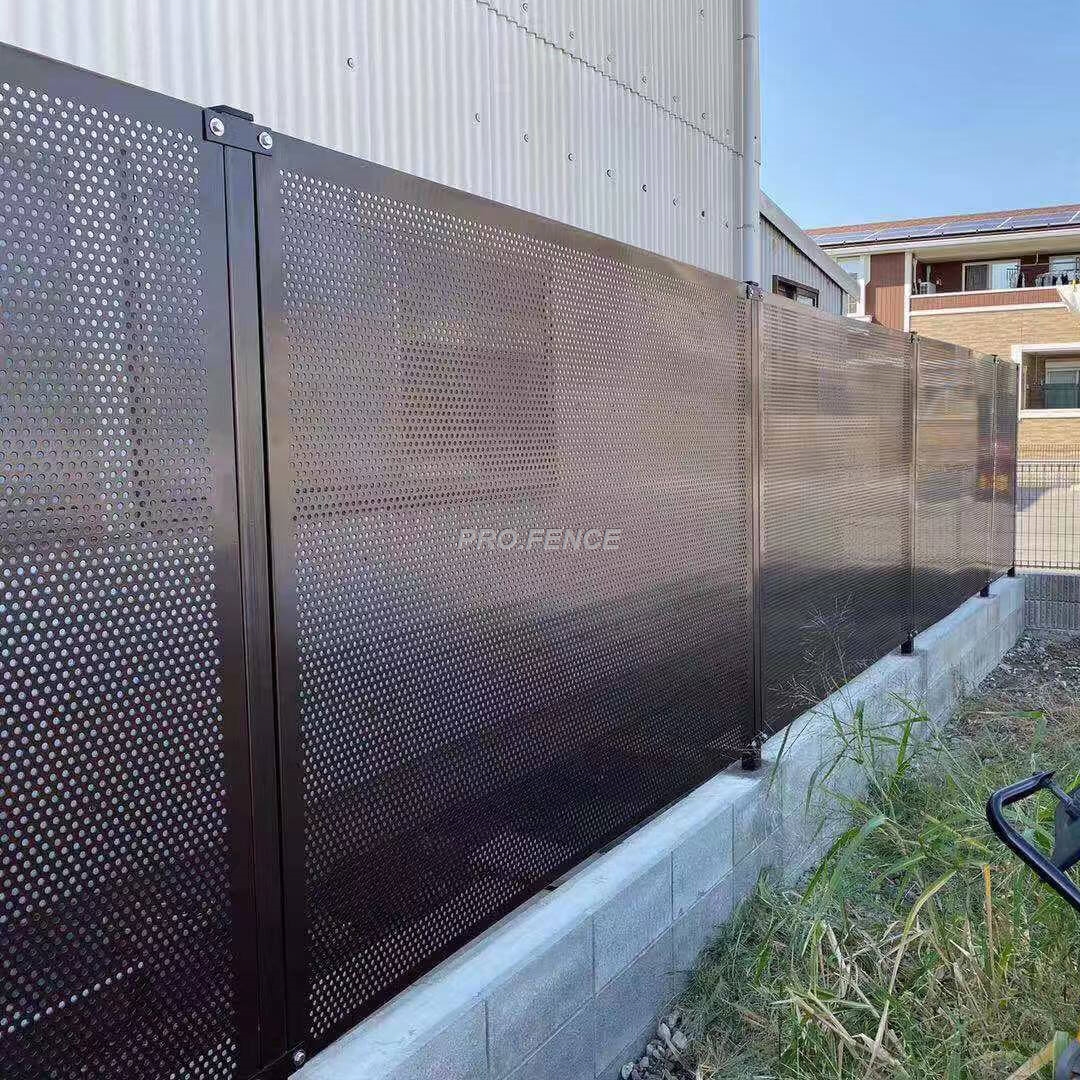 Perforated-metal-sheet-fence
